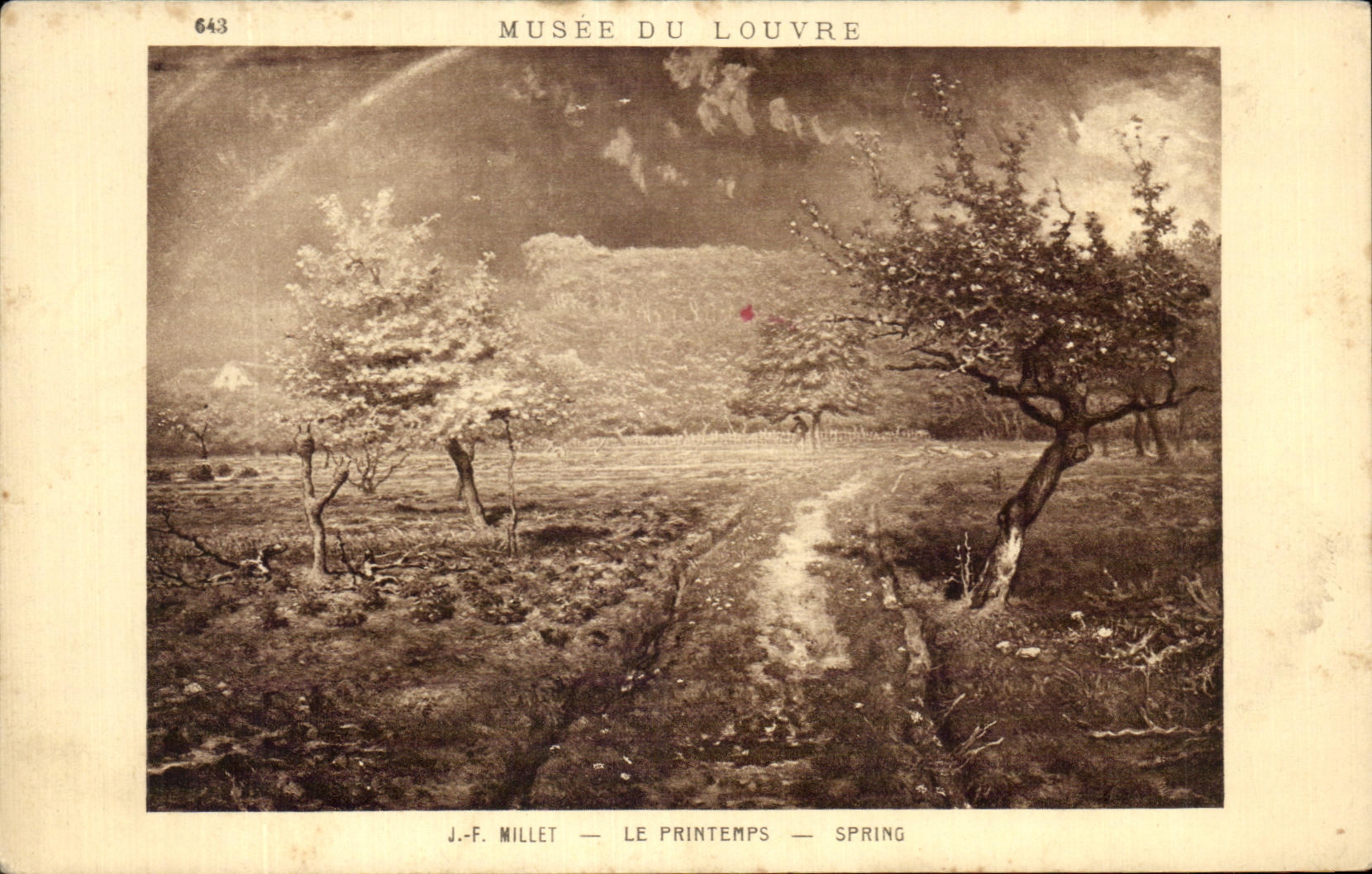 CPA Musee Du Louvre Millet Le Printemps 