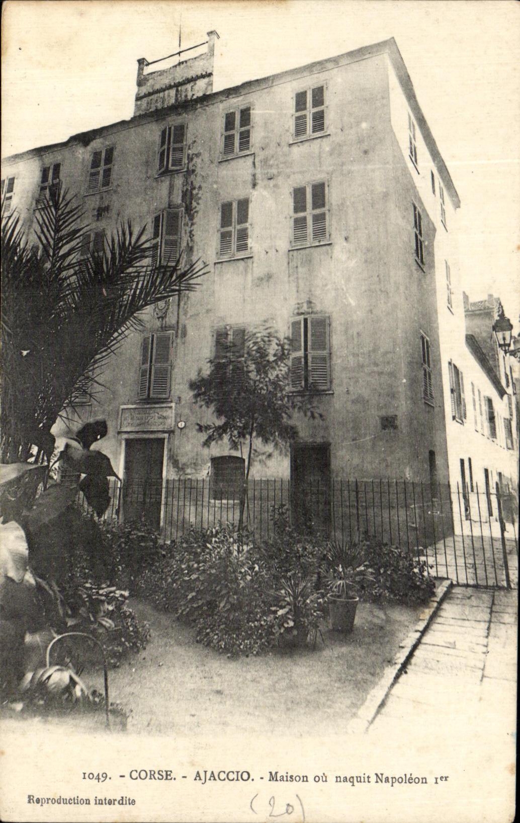 La casa de Corcega CPA Ajacio o era Napoleon nato 1ra Corcega