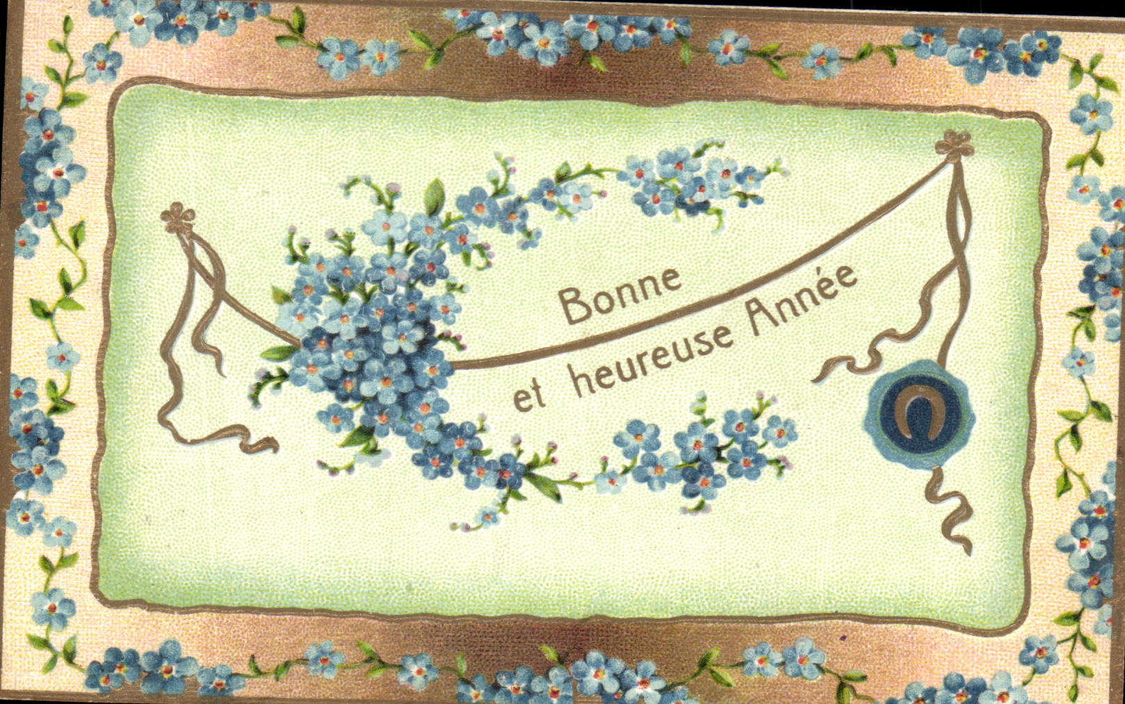 Buen CPA y flores felices del ano