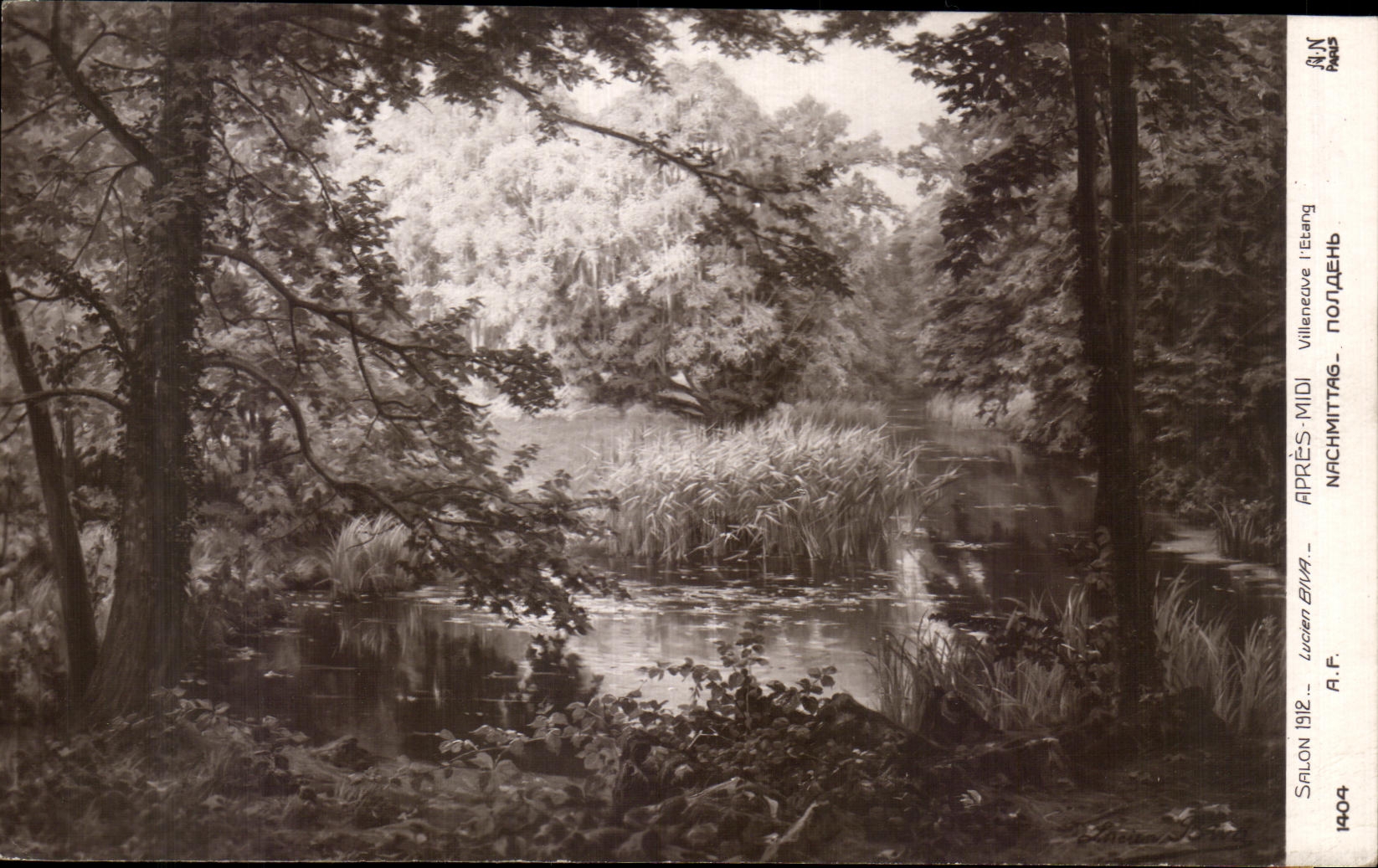 CPA Salon 1912 Lucien Biva Apres Midi Villeneuve L'Etang 