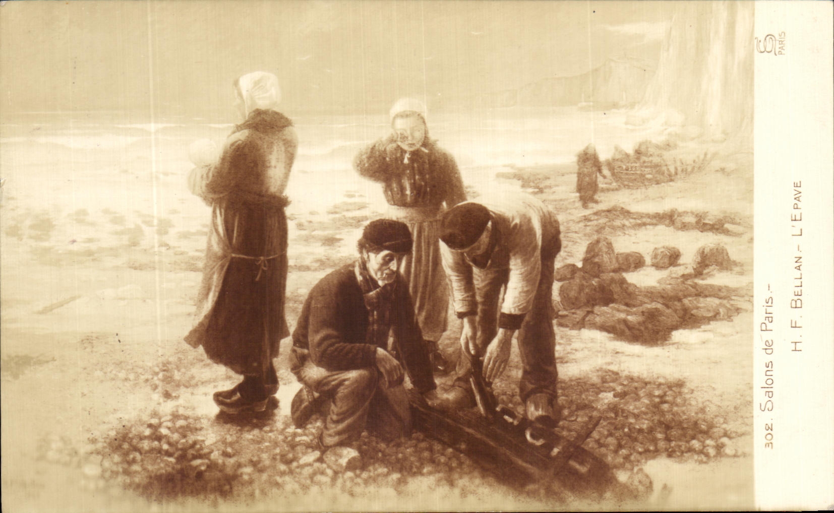 CPA Salons de Paris Bellan L'epave 