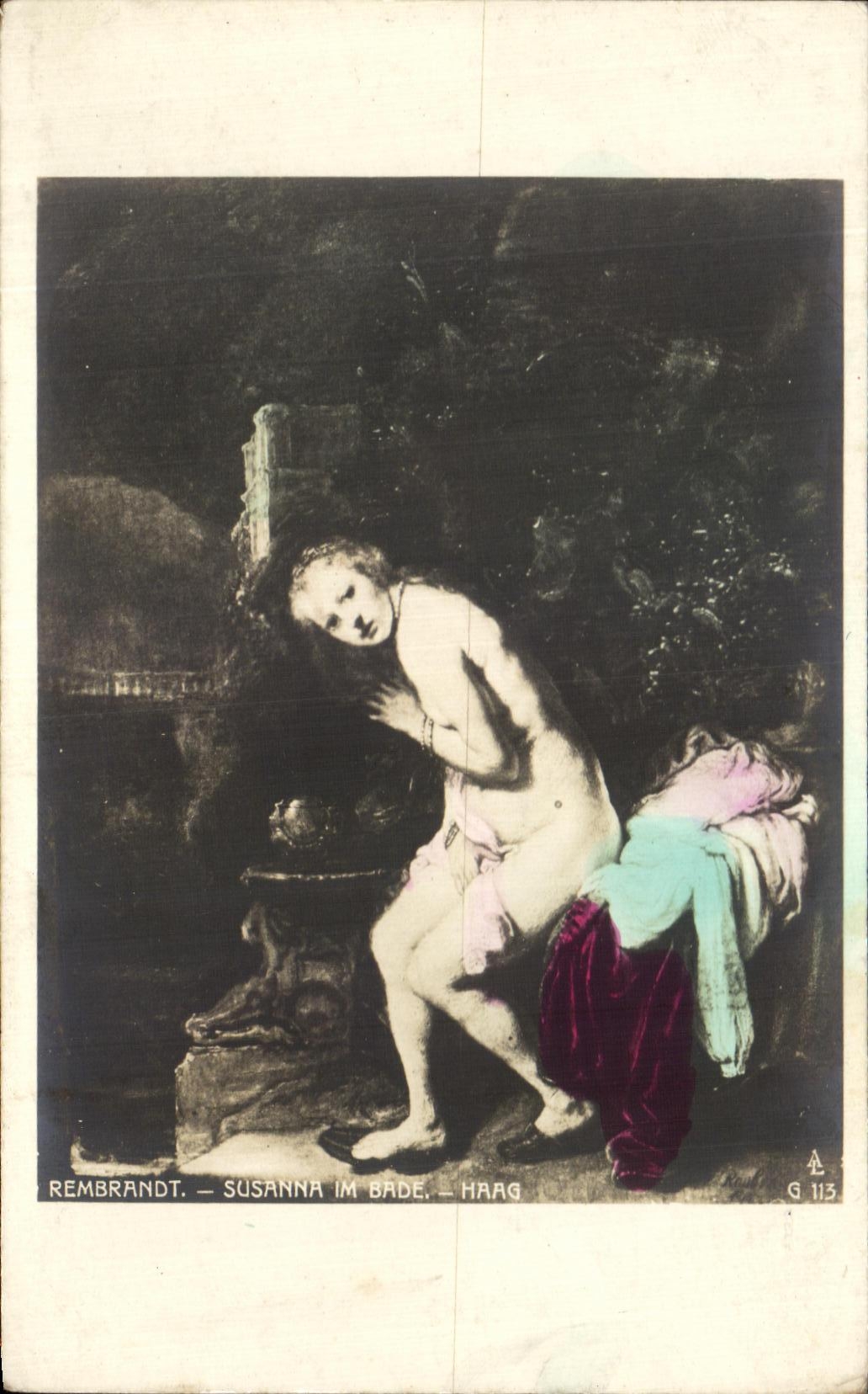 CPA Rembrandt Susanna im Bade Haag