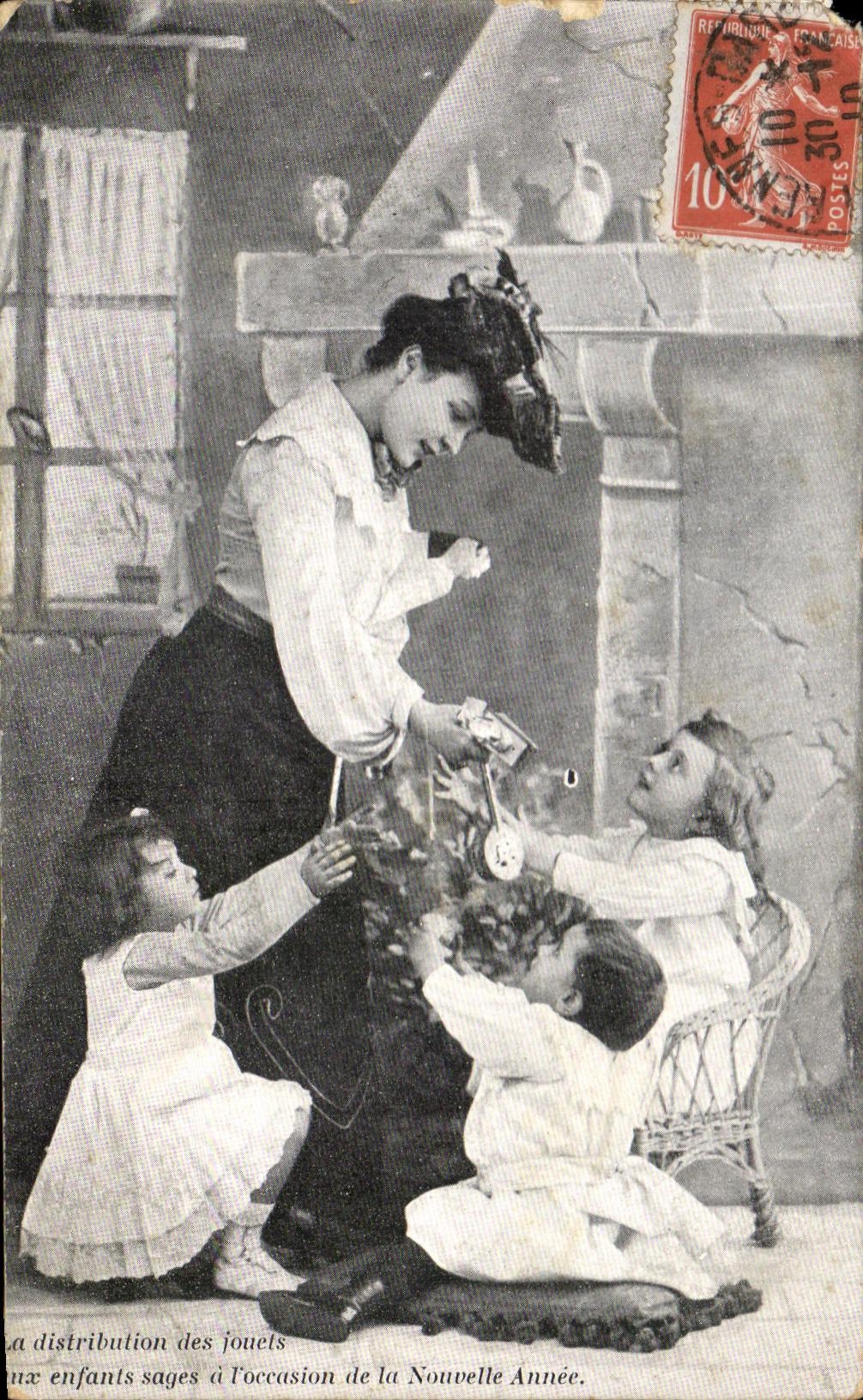 Distribucion de CPA de la mujer de los ninos de los juguetes