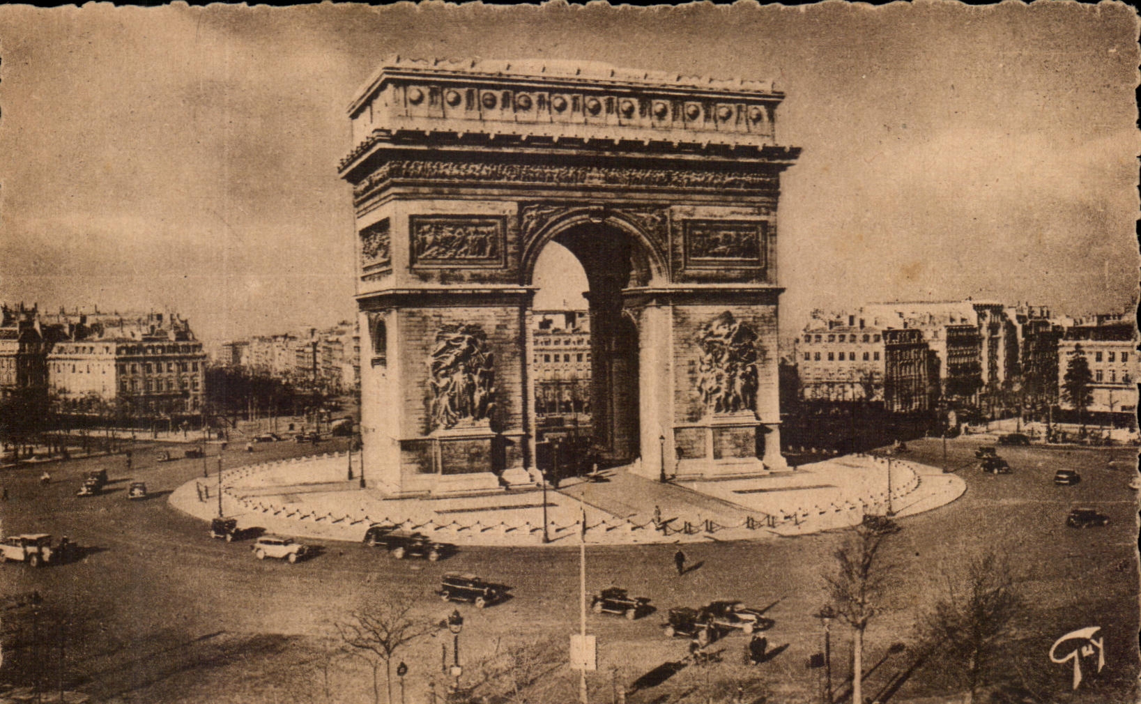 CPA Paris Et Ses Merveilles Place Et Arc de Triomphe de l'Etoile