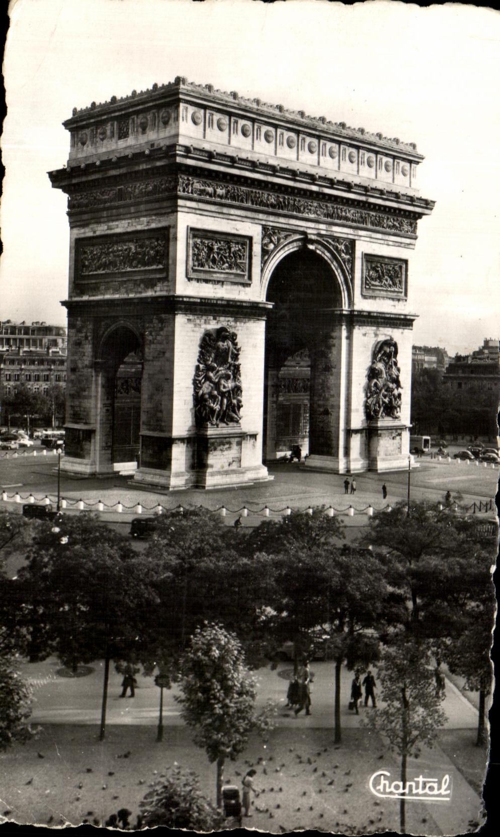 CPA Paris L'Arc de Triomphe