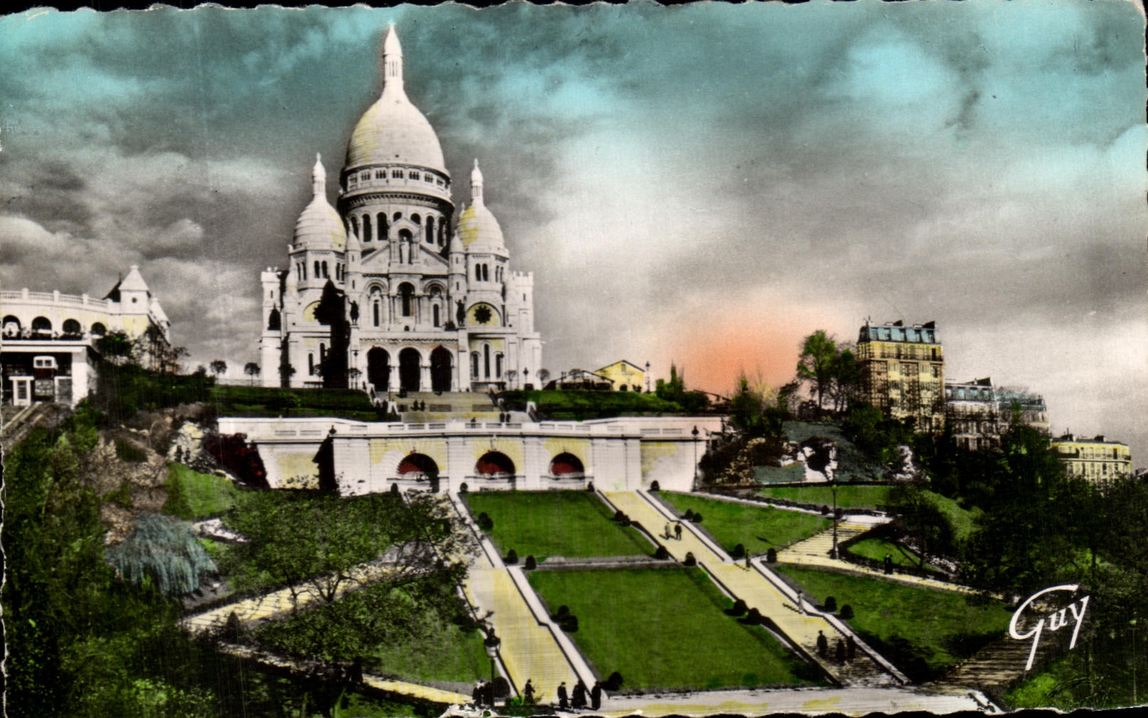 CPA Paris Et Ses Merveilles Basilique du Sacre Coeur et Colline de Montmartre