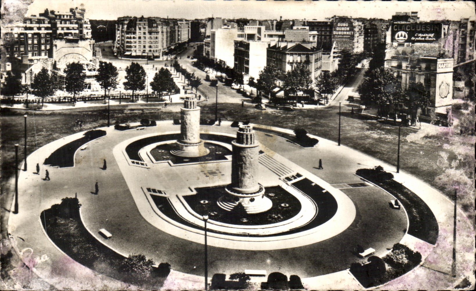 CPA Paris Fountains of the Gate of Saint Cloud