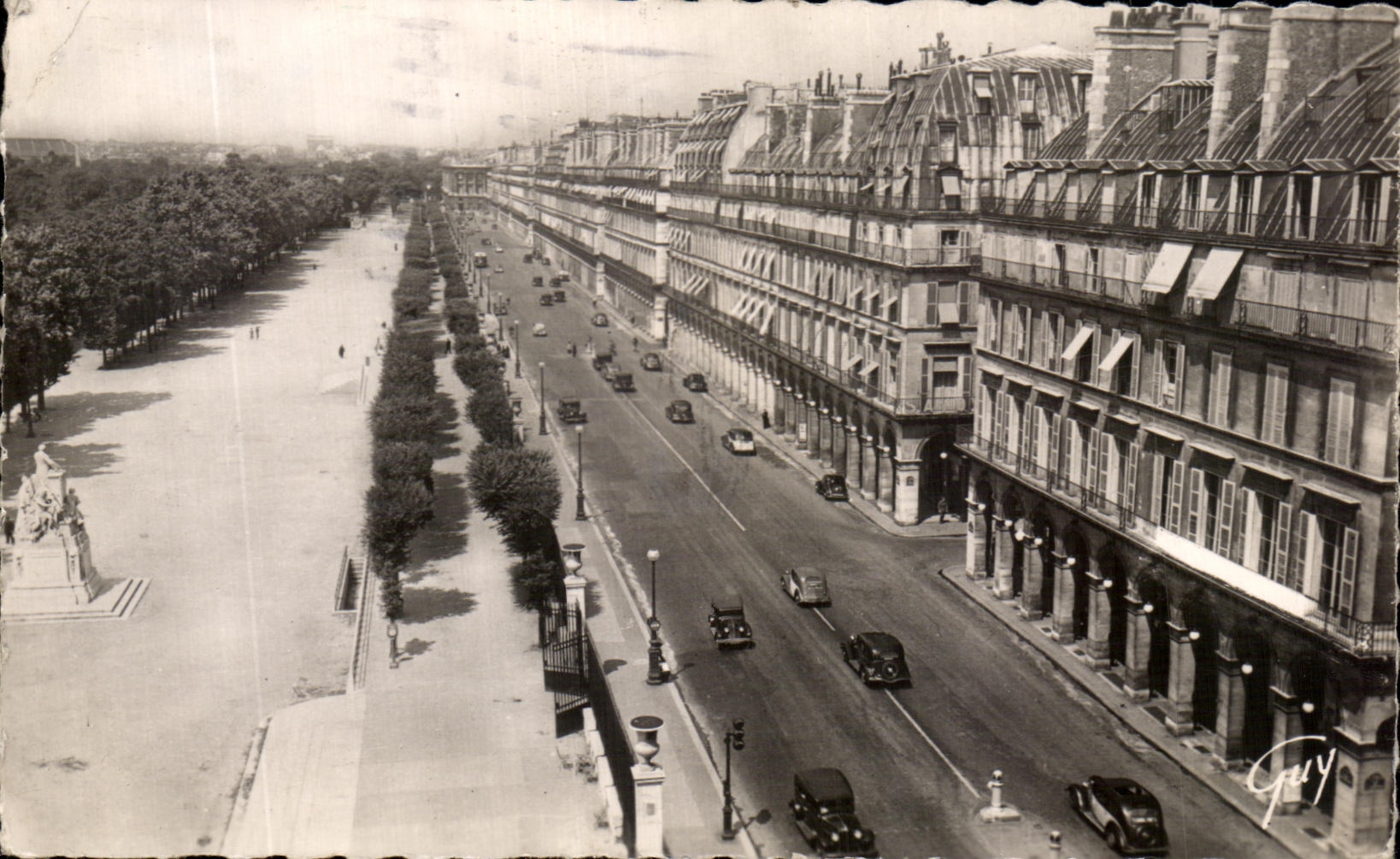 CPA Paris Et Ses Merveilles Rue de Rivoli et jardin des Tuileries