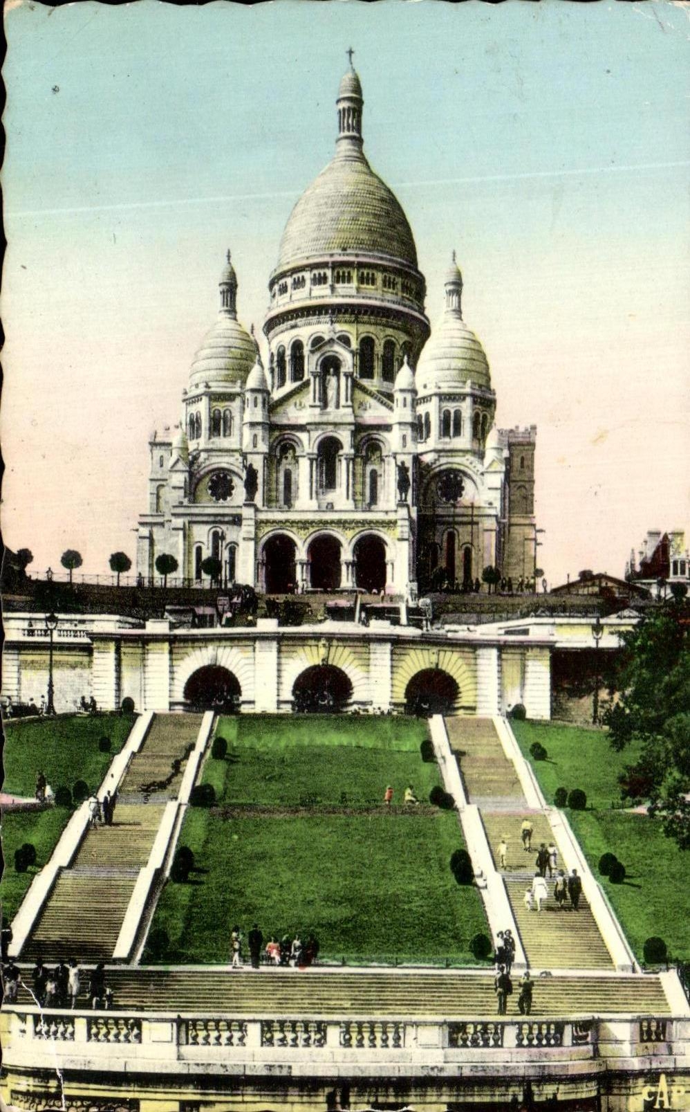 CPA Paris Basilique du Sacre Coeur Montmartre