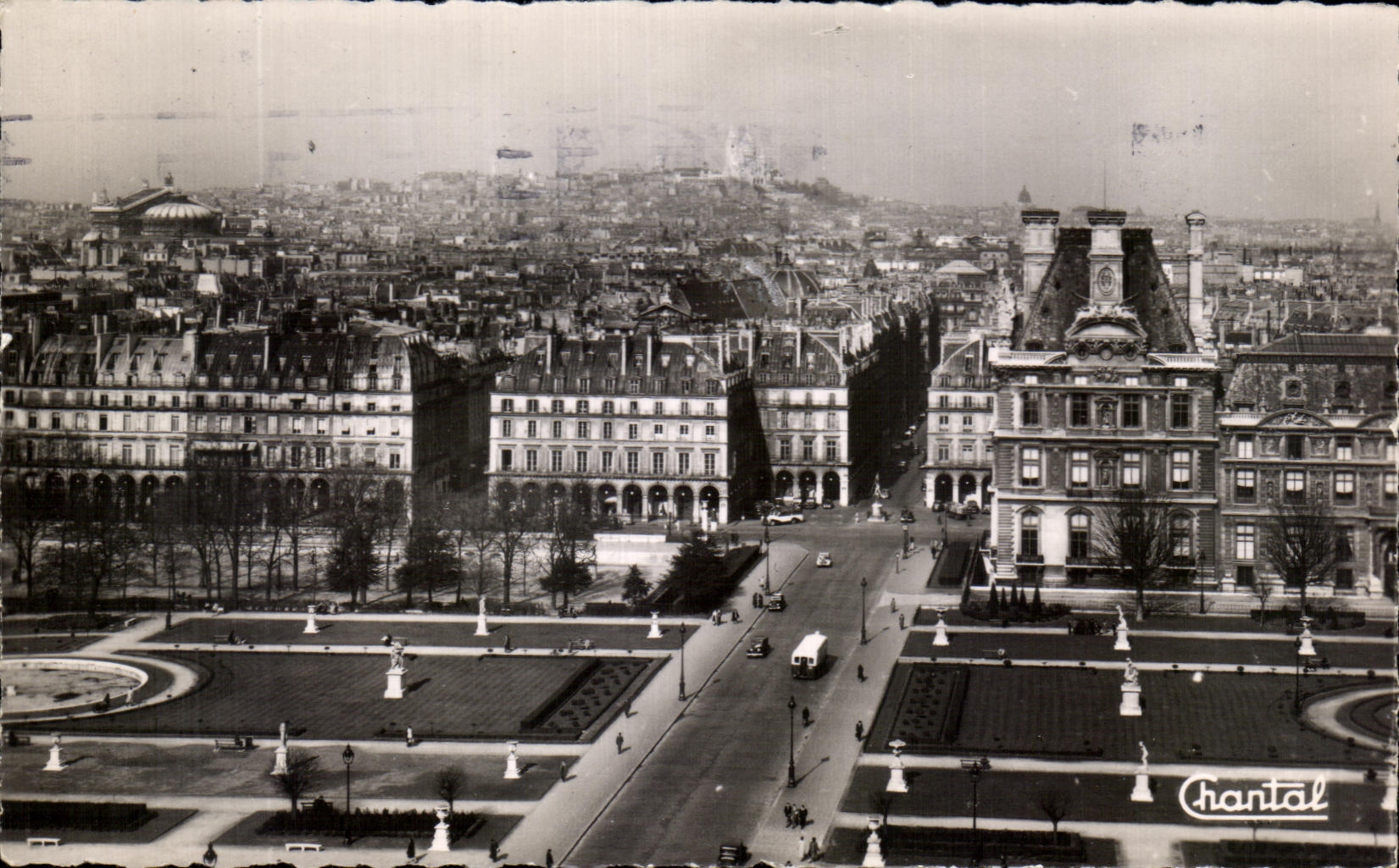 CPA Paris Panorama seen of the Roofs of Louvre
