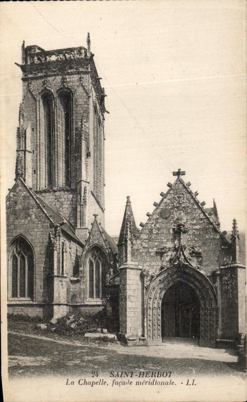 CPA Saint Herbot La Chapelle Southernmost Frontage