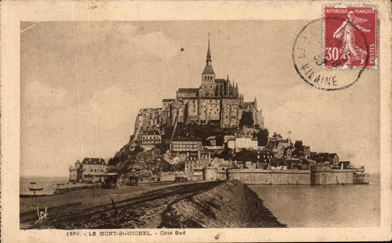 CPA the Mount St Michel Southern part