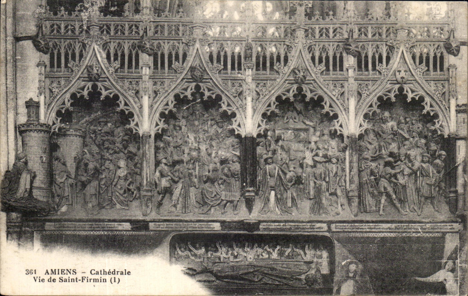 CPA Amiens Cathedral Life Of Saint Firmin