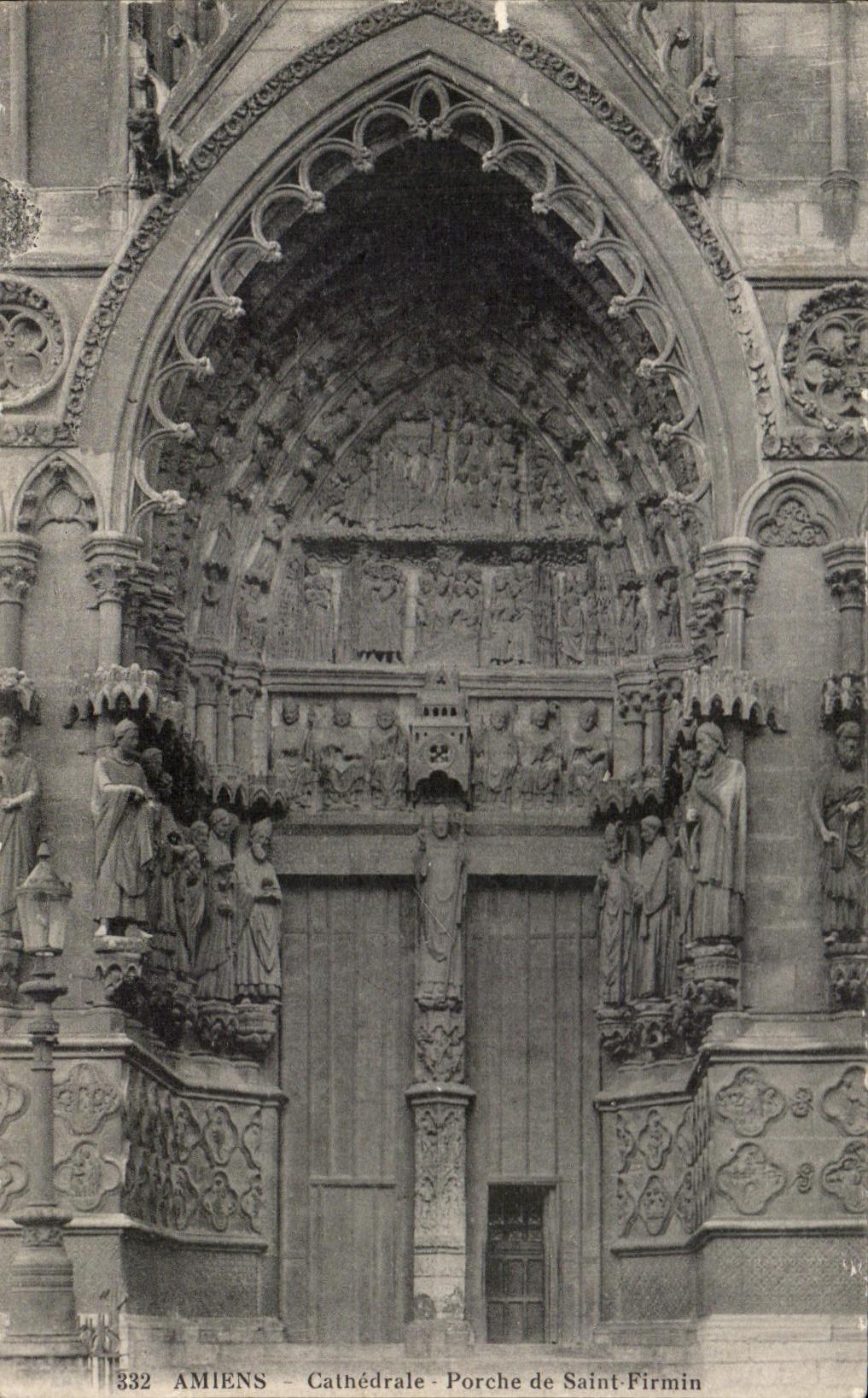 CPA Amiens Cathedral Porch Of Saint Firmin