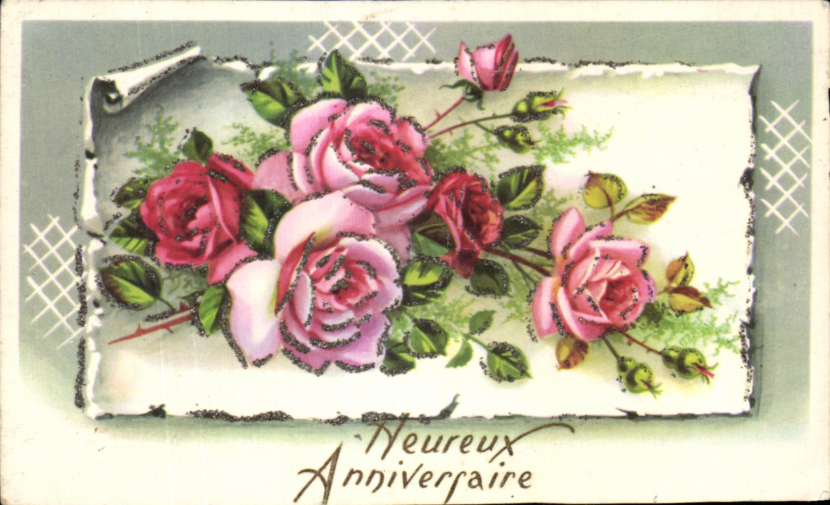 Cumpleanos feliz de las flores de la imaginacion de CPA