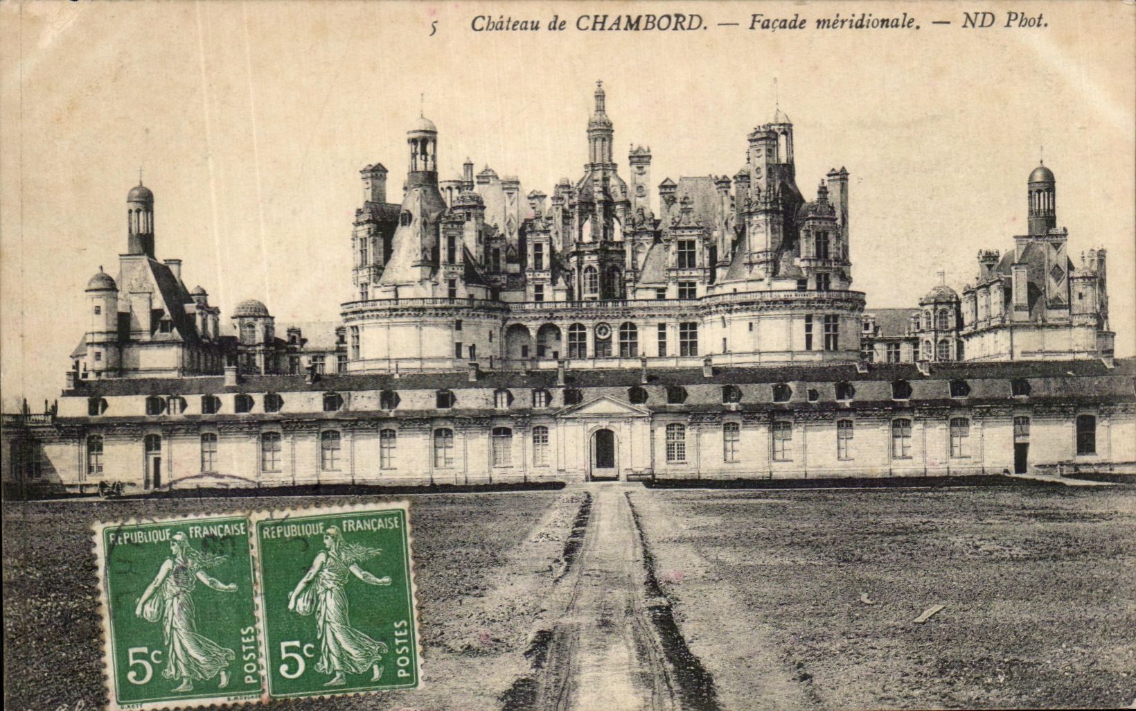 CPA Chateau De Chambord Facade Meridionale
