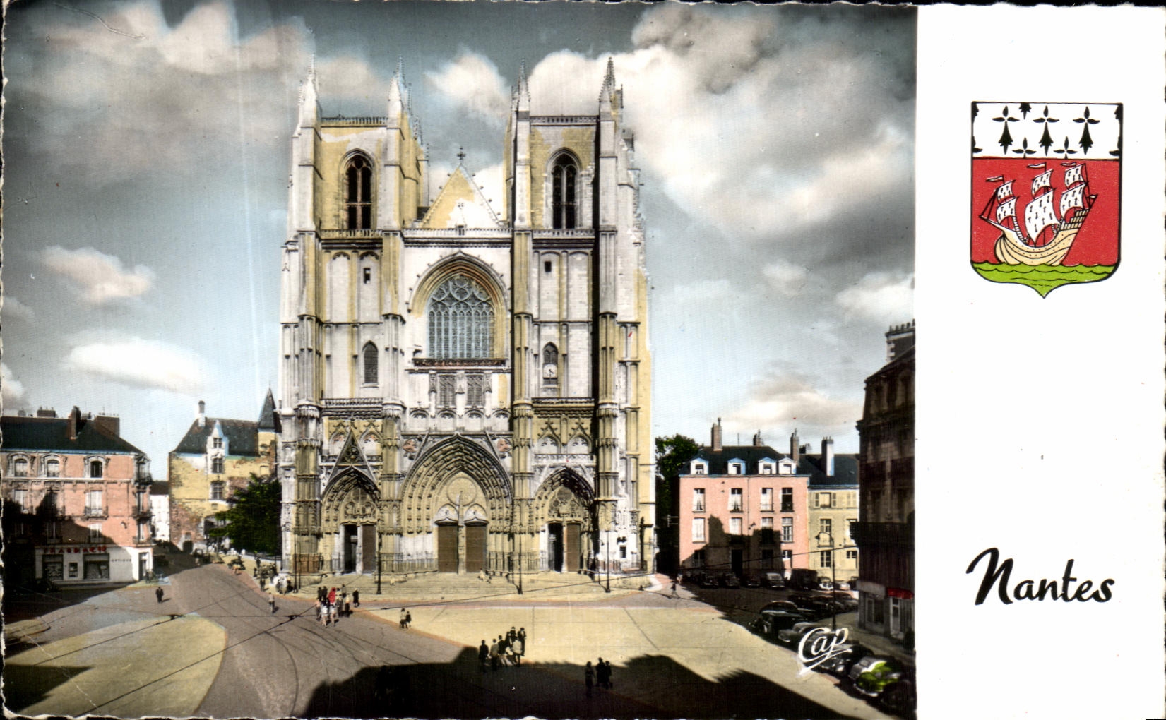 CPSM Nantes the cathedral Saint stone
