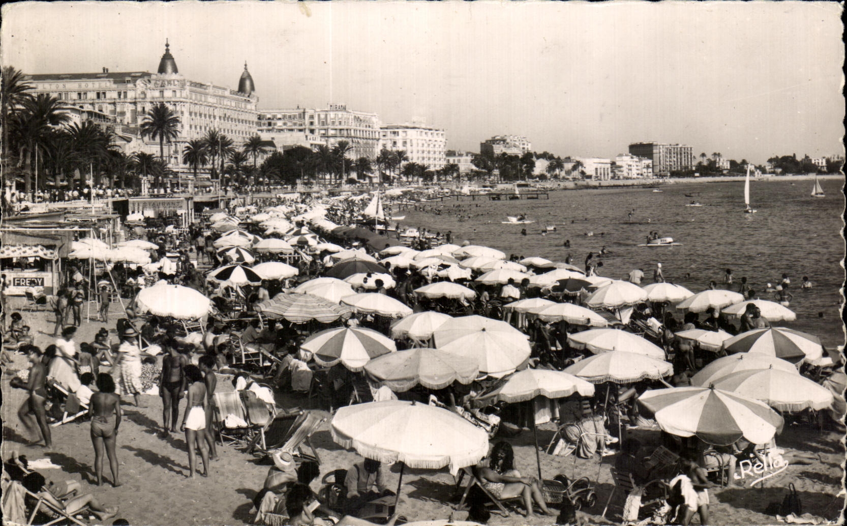 CPA Cannes the Beach of the Small cross