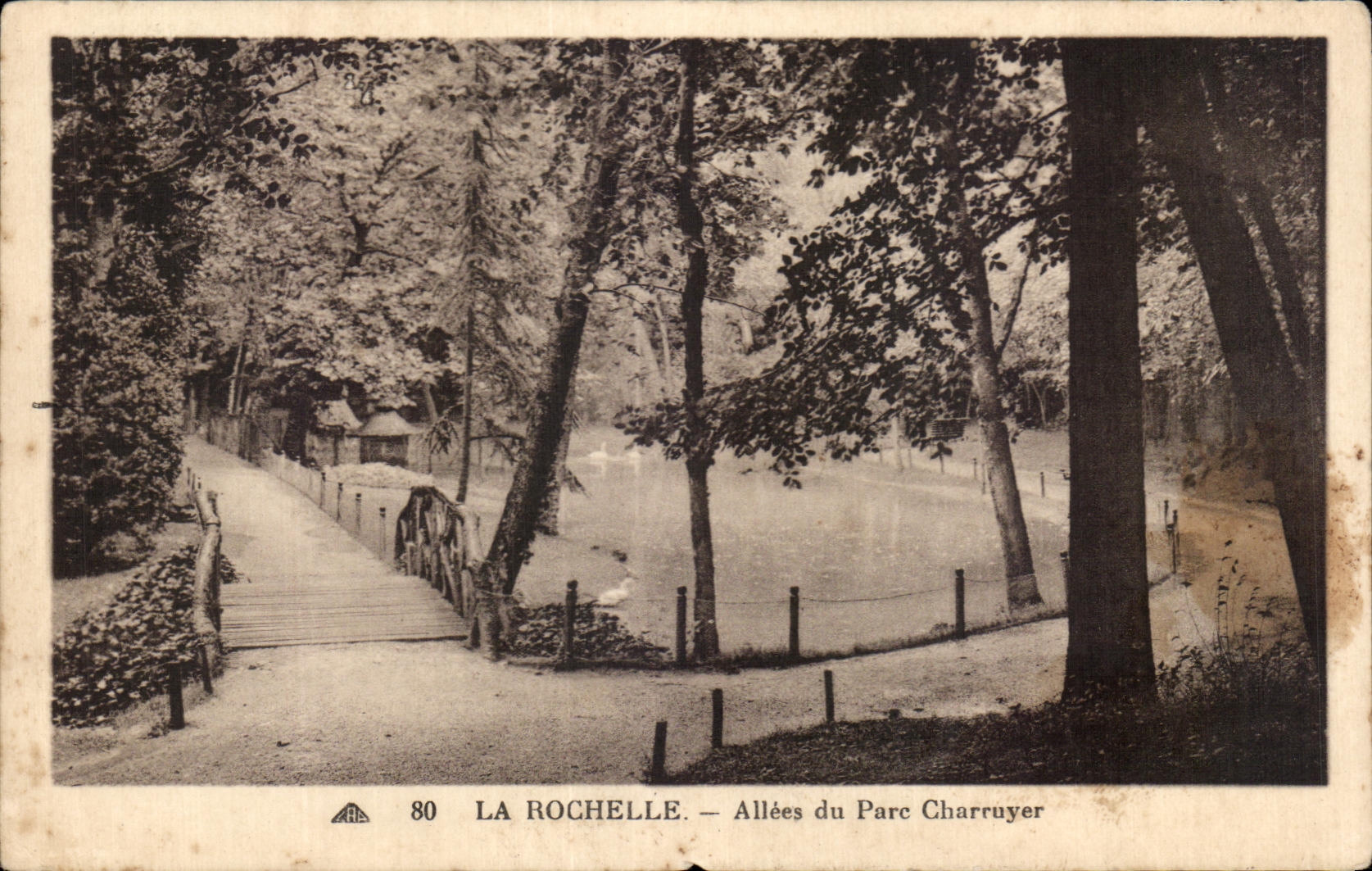 CPA La Rochelle ido del parque de Charruyer