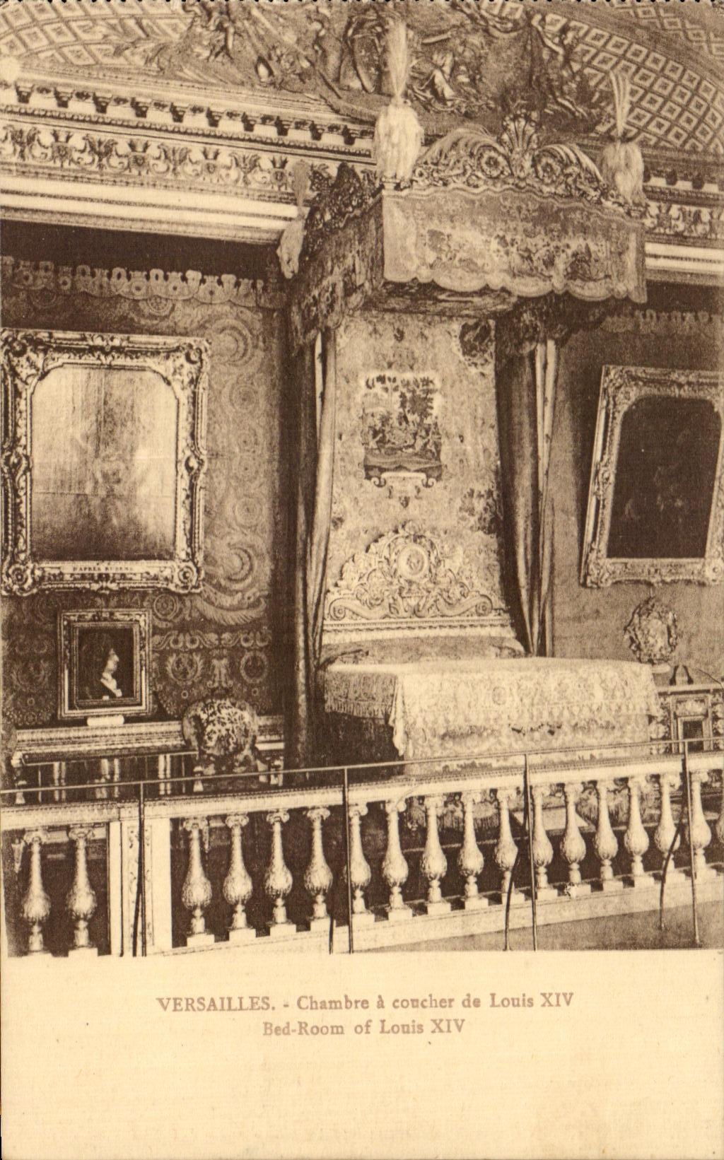 CPA Versailles Chambre has Coucher of Louis XIV