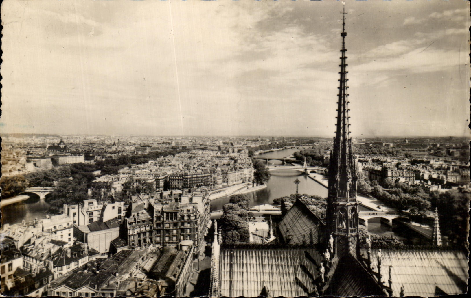 Panorama de CPA Paris tomado desde los viajes de la catedral nuestra senora