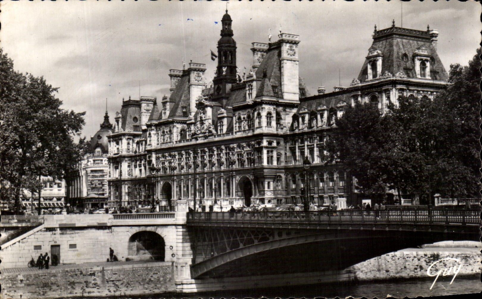 CPA Paris And Its Wonders the Town hall and the Bridge of Arcole