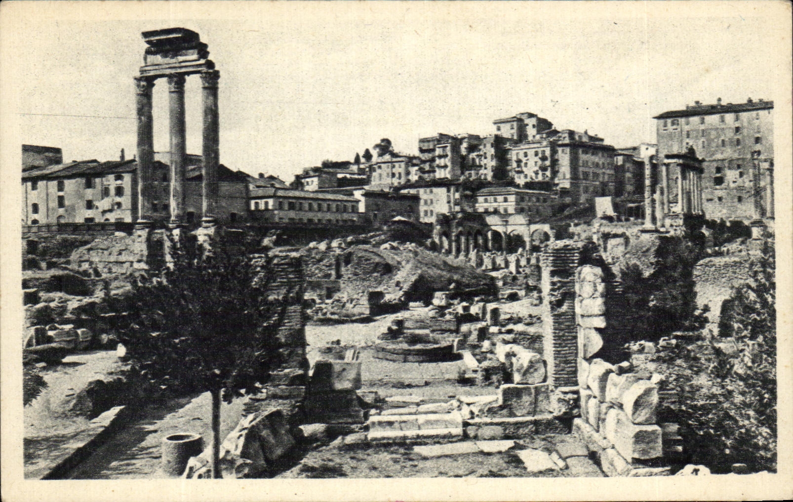 DLL Castore E Polluce E Basillca Julia de Templo del idiota del romano de CPA Roma Foro