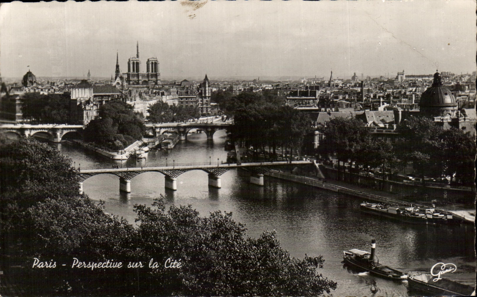 CPA Paris View on the Seine