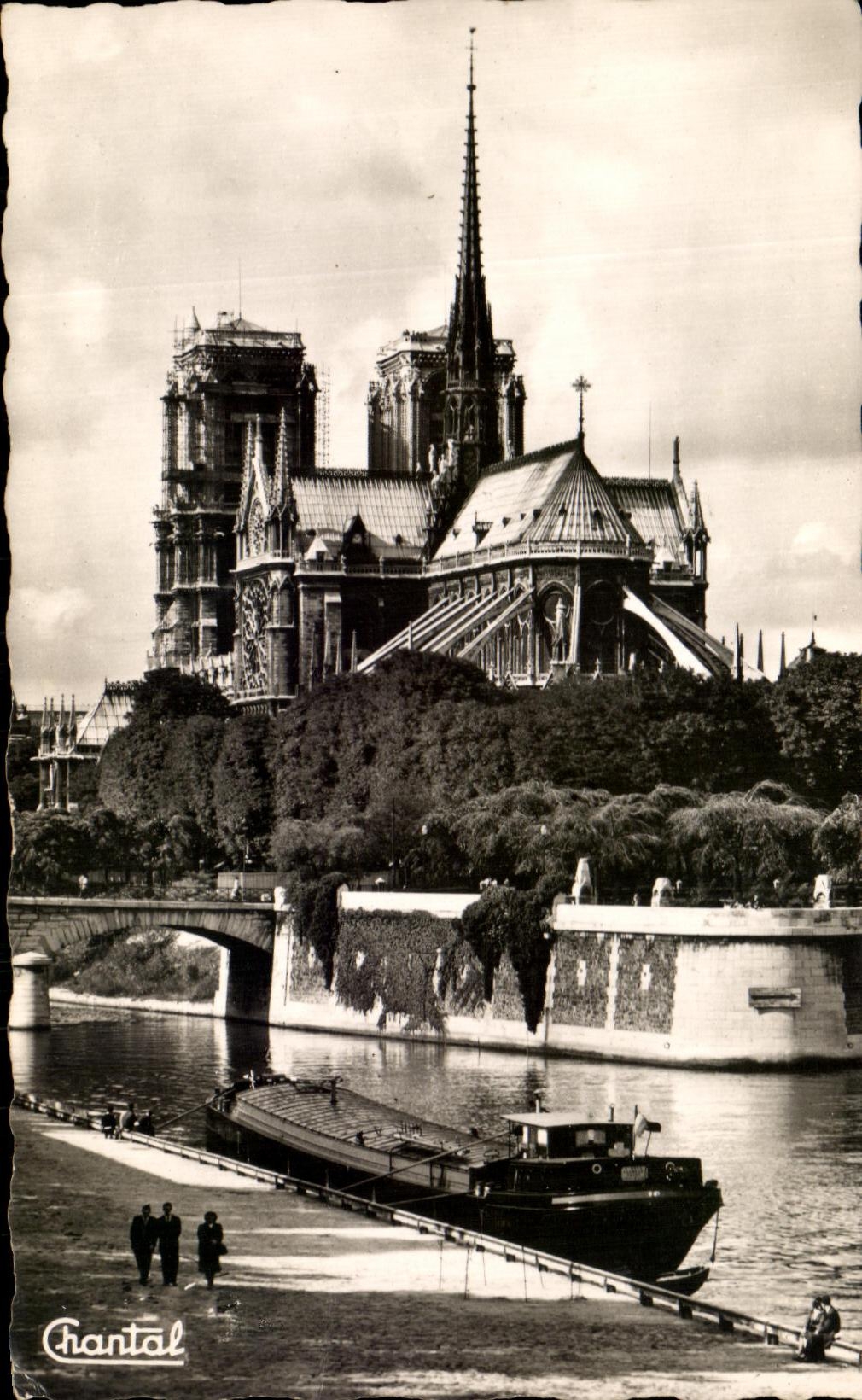 CPA Paris Notre Dame Barge