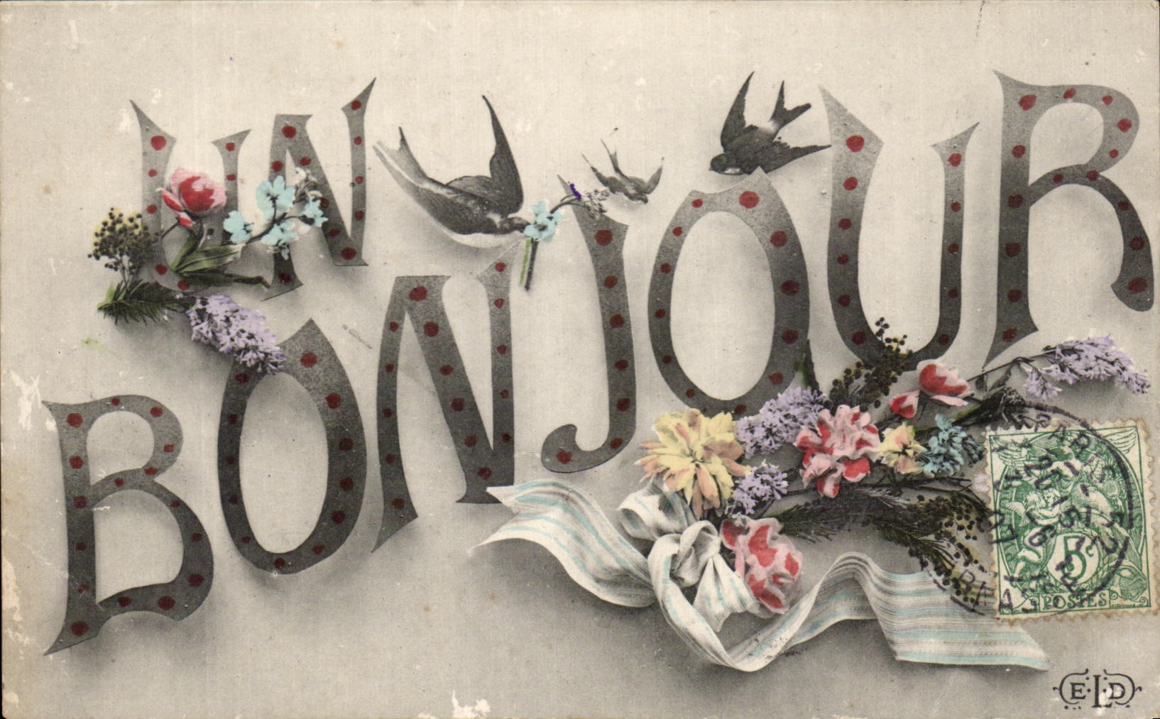 CPA hola las flores tragan