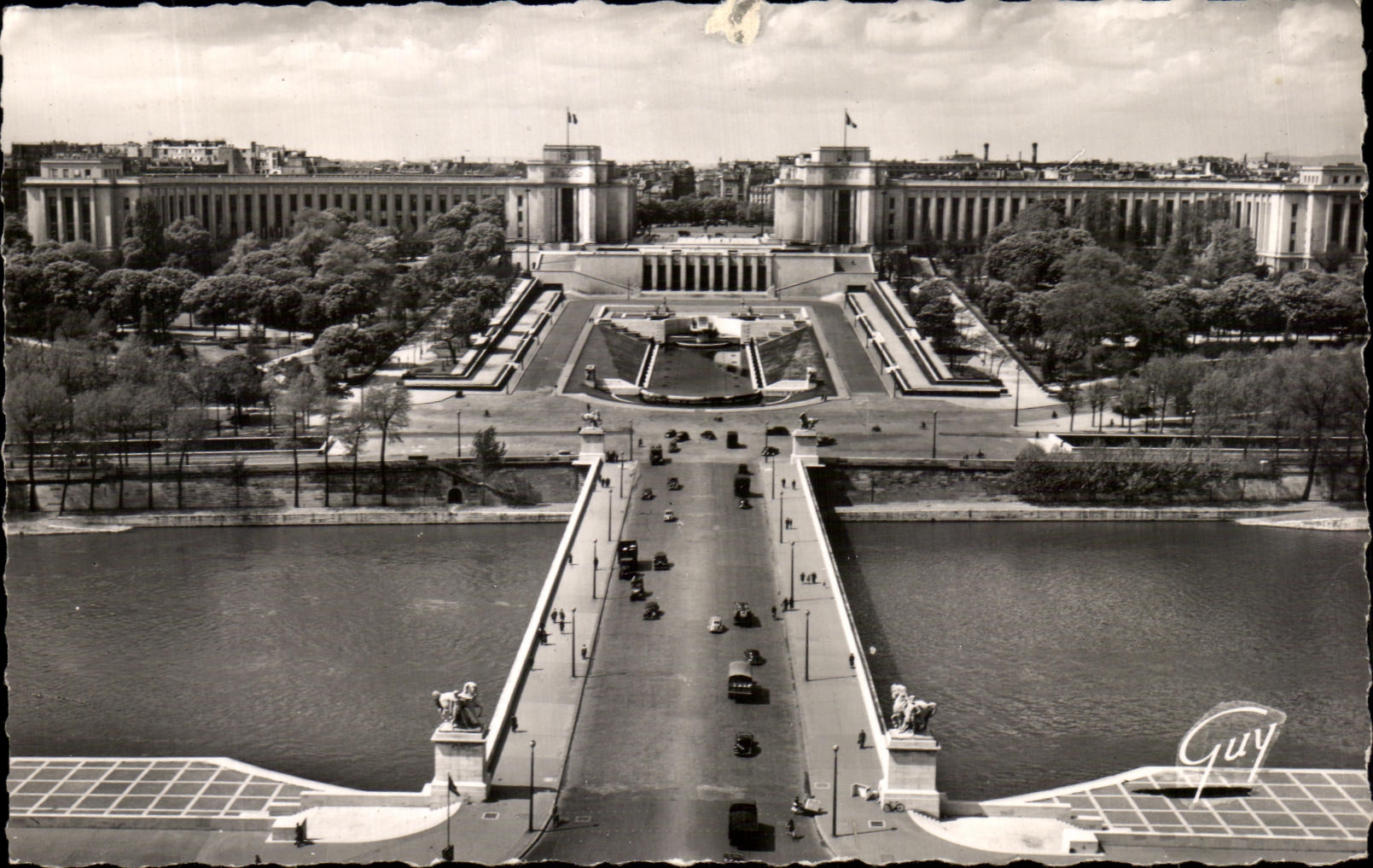 CPA Paris And Its Wonders the bridge of Iena and the palate of Chaillot