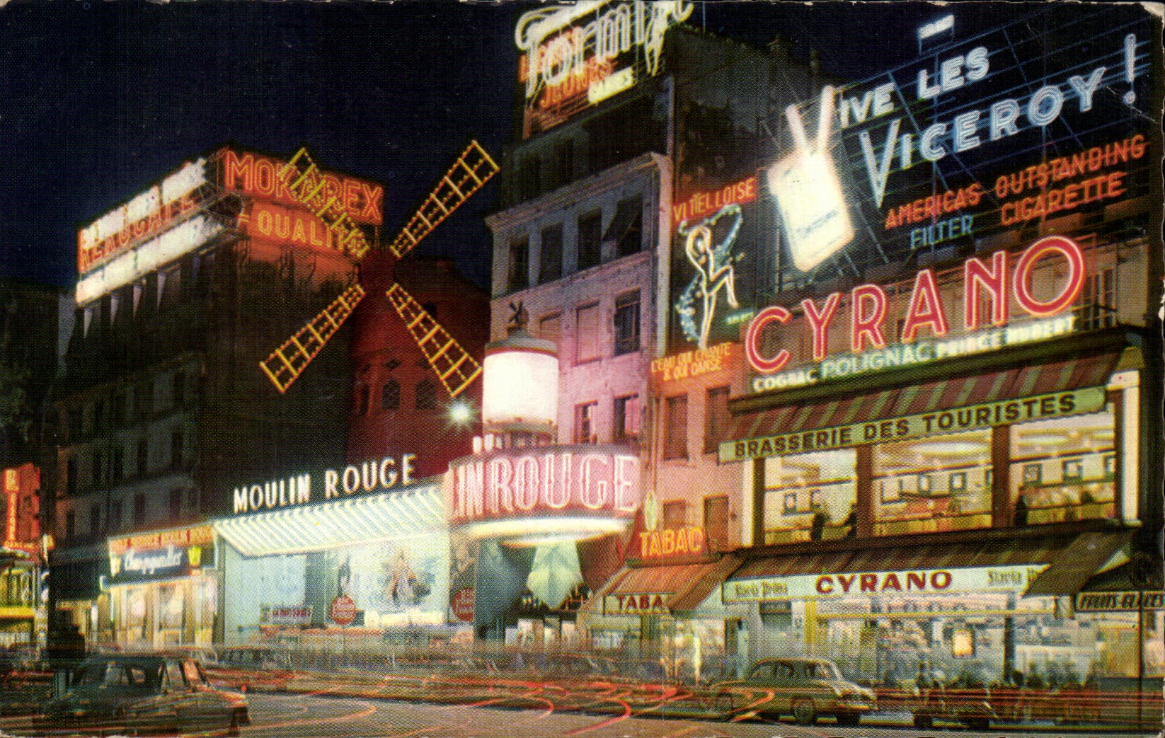 CPA Paris the Moulin-Rouge the Cyrano night