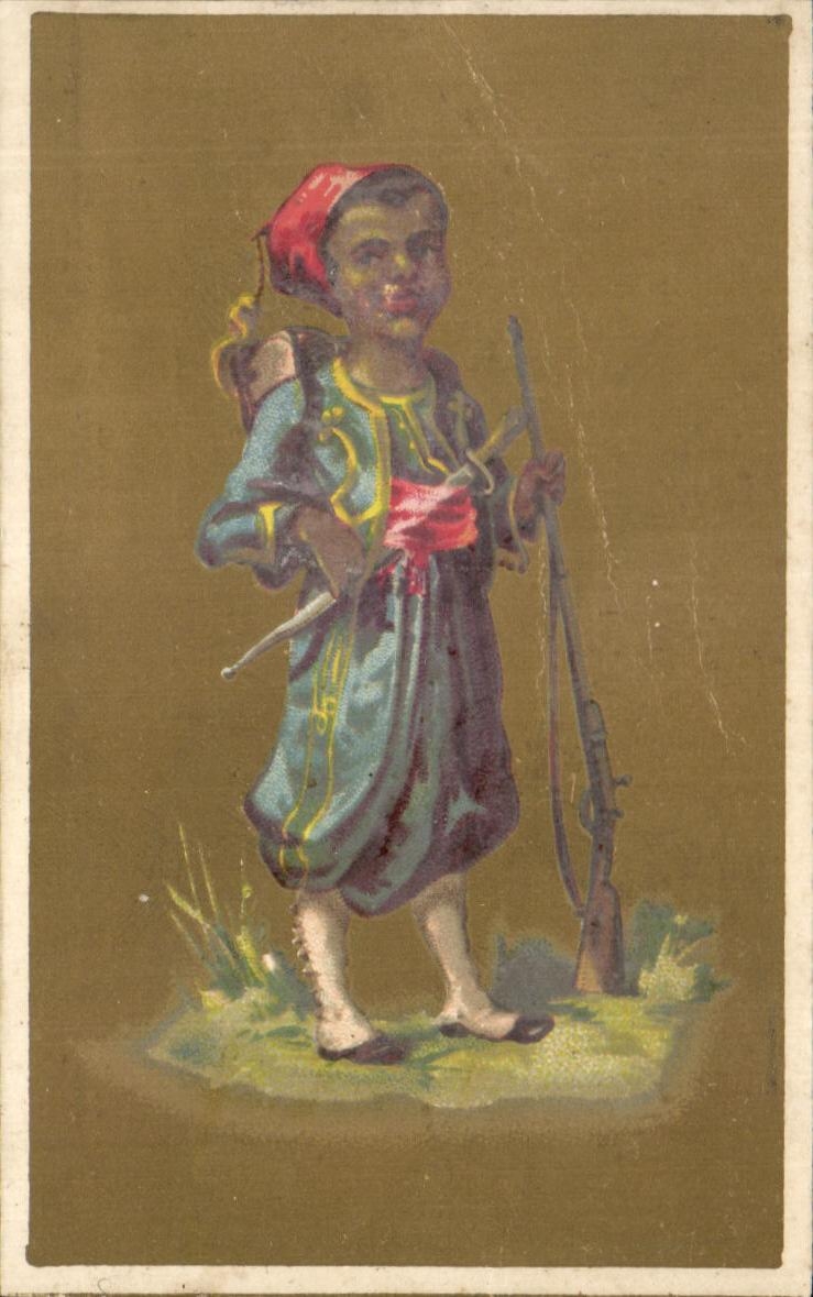 Chromo Ponvert La Rochelle Senegalese Rifleman Militaria