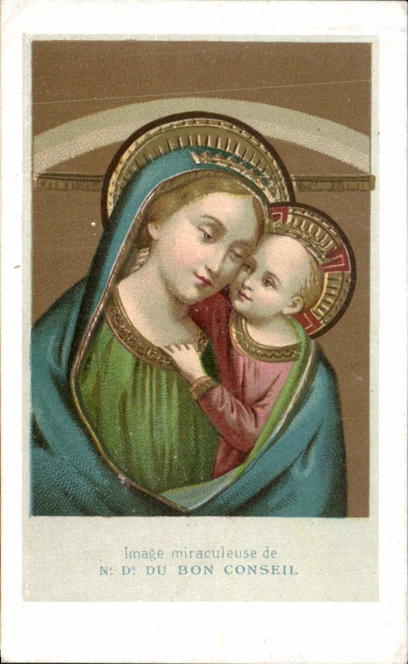 Virgin holy picture and child
