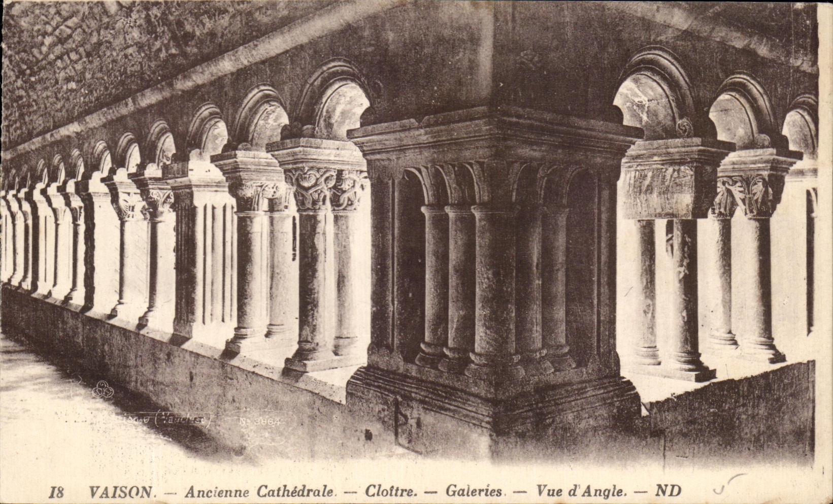 CPA Vaison Old Cathedral Cloister Galleries Seen of Angle