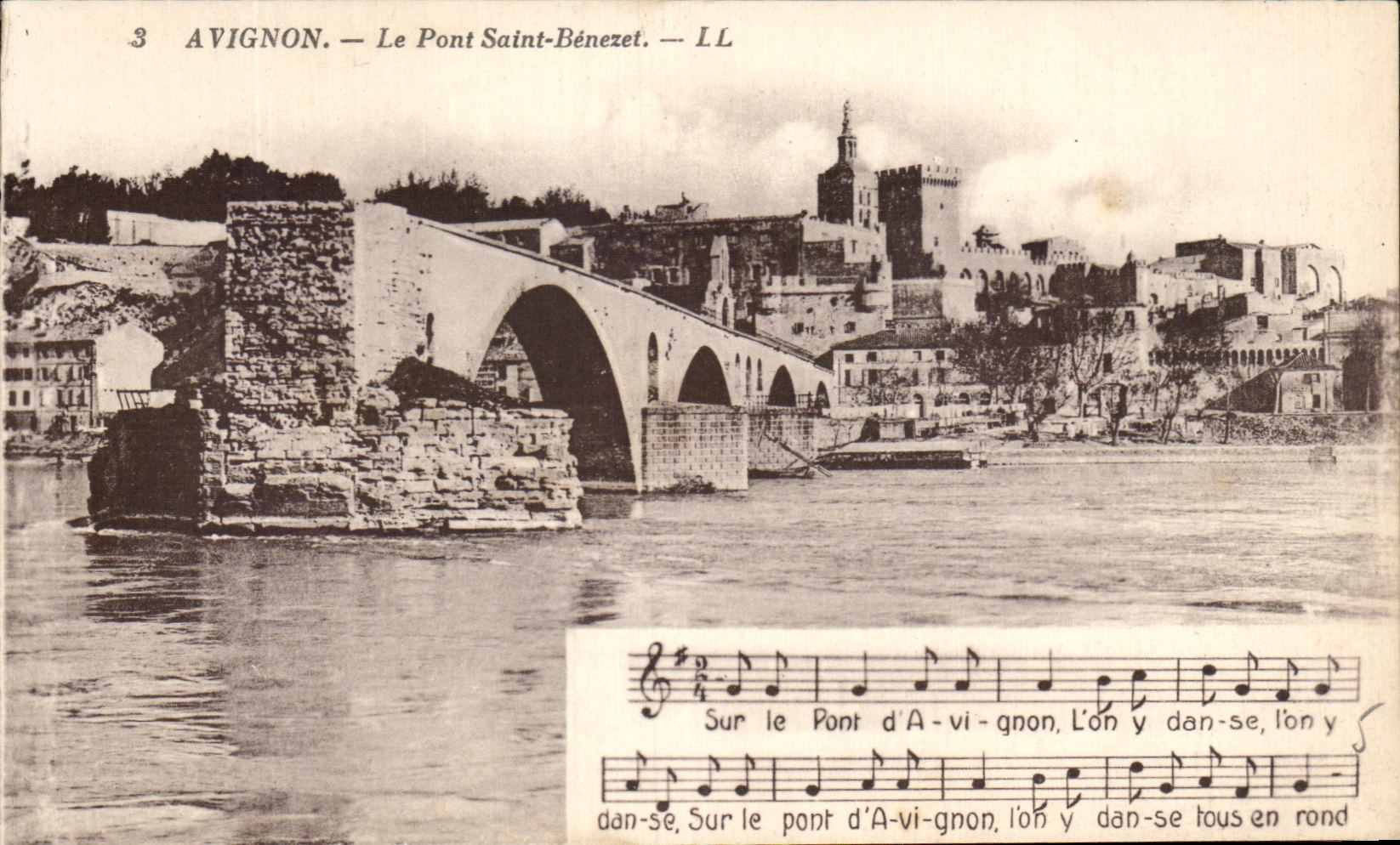 CPA Avignon el santo Benezet del puente