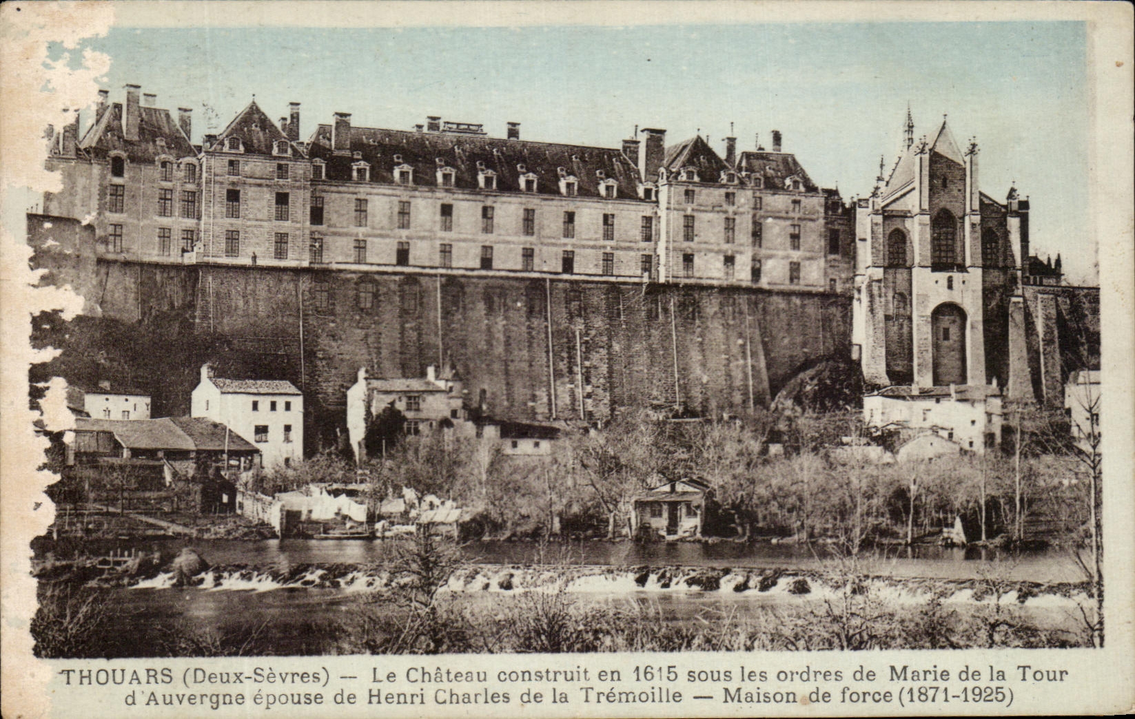 CPA Thouars the Castle Built under the ordes of Marie of the Tower