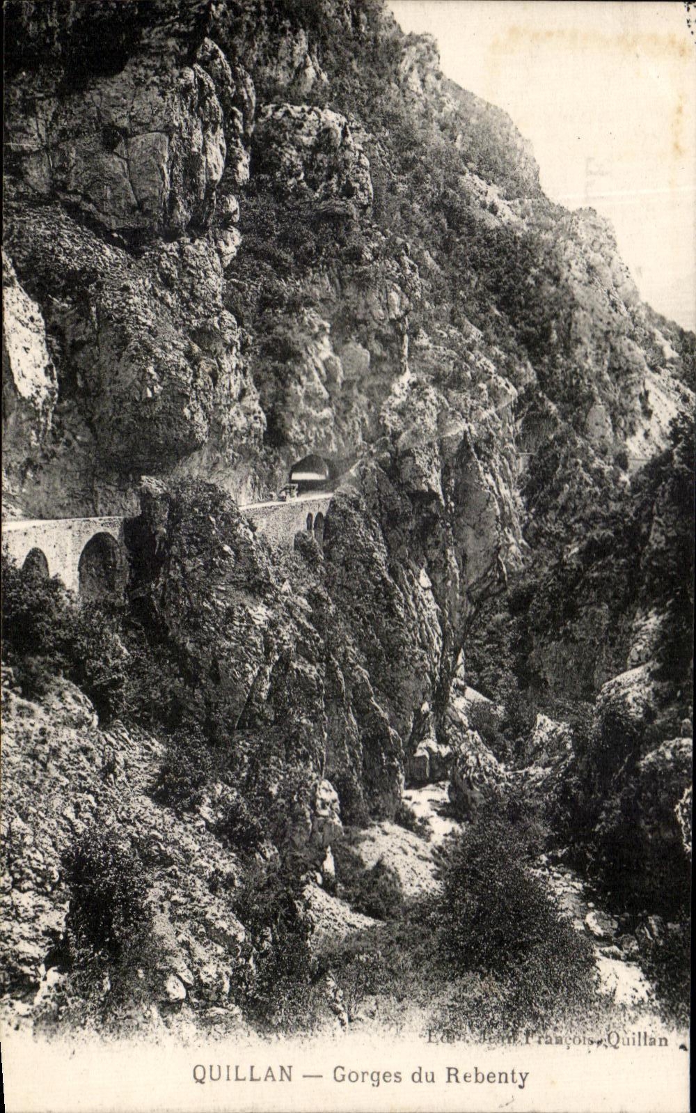 CPA Quillan Gorges du Rebenty