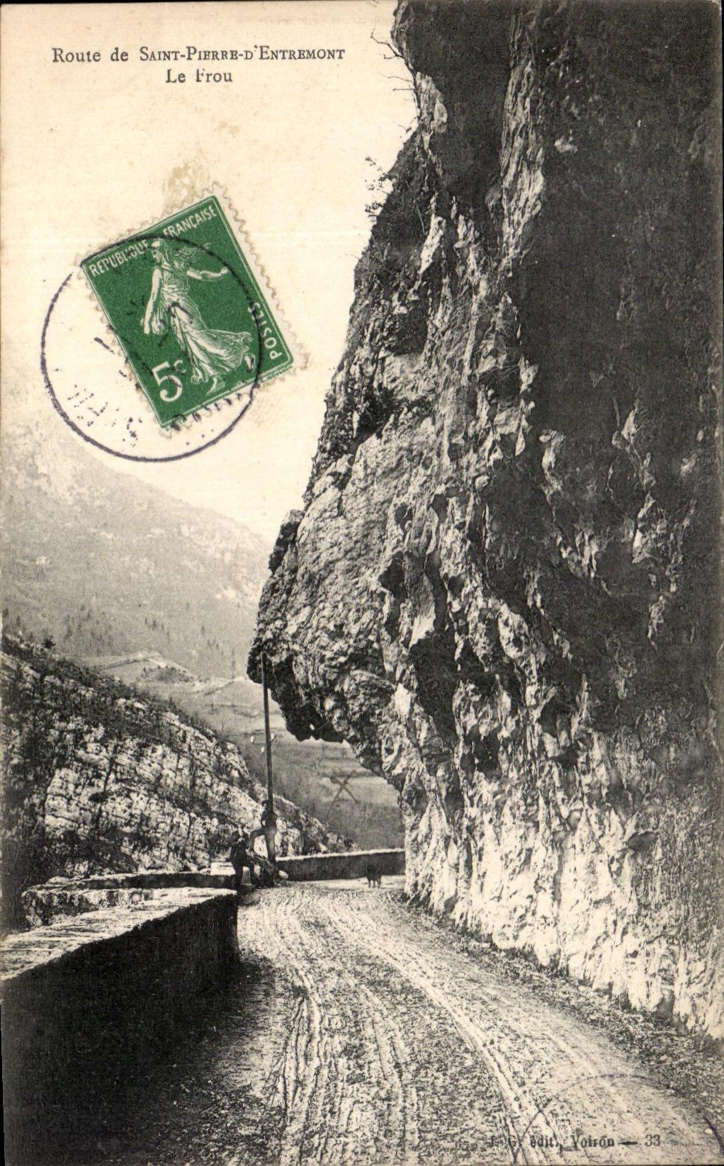 CPA Route De Sainte Pierre D' Entremont Frou