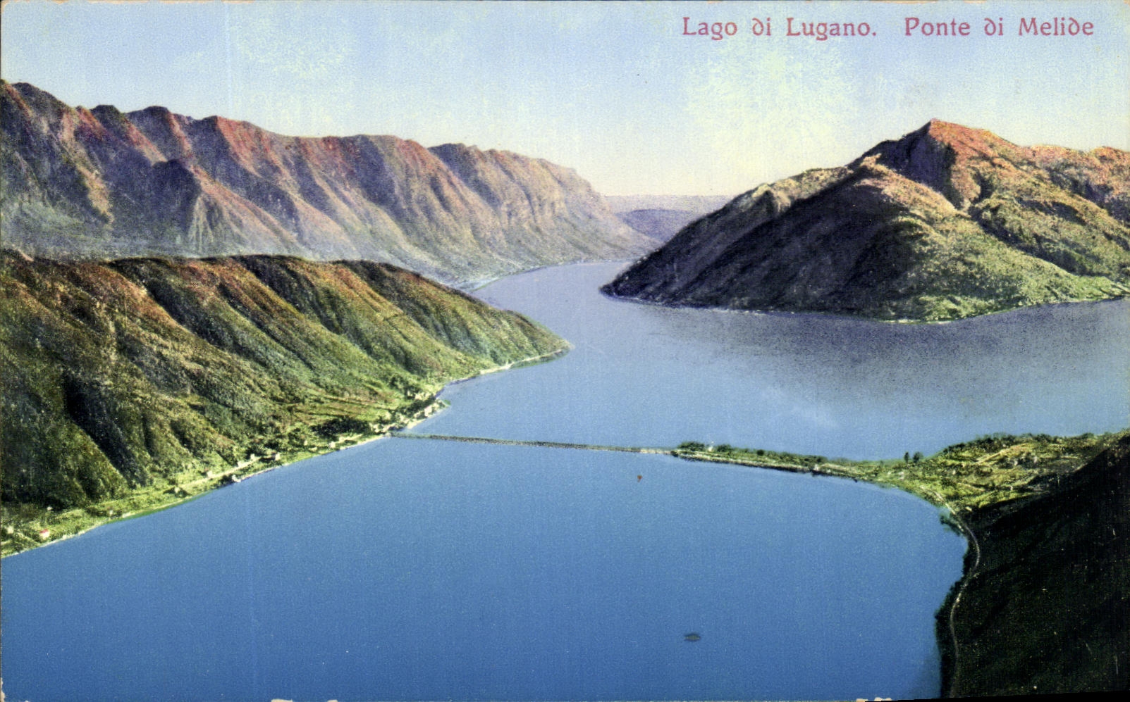 CPA Lago di Lungano Ponte Di Melide