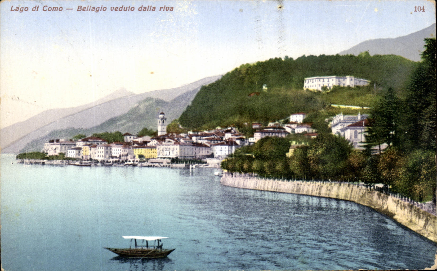 CPA Lago di Como Bellagio Veduto mas alla de clavado