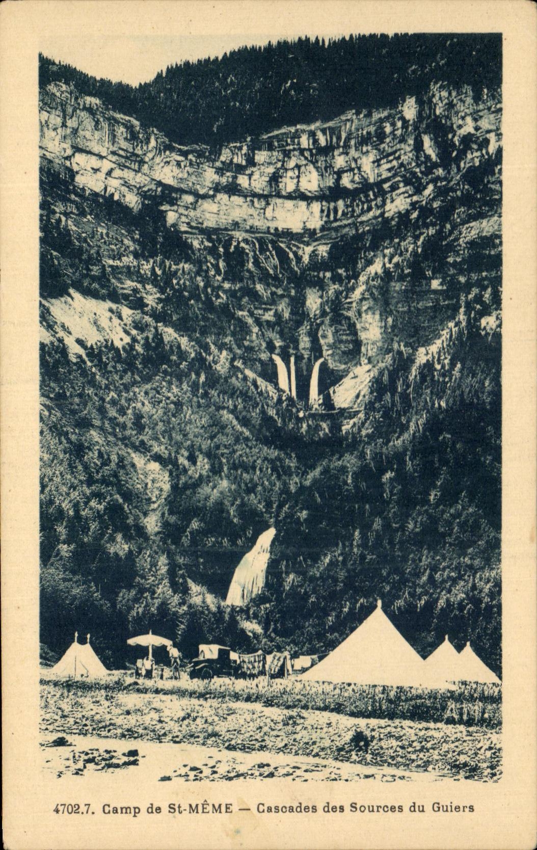 CPA Same Camp of St Cascades of the Sources of Guiers