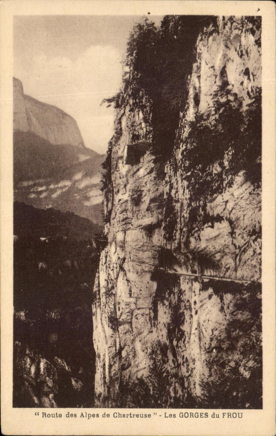 Camino de CPA de las montan@as de Chartreuse Falls de Frou