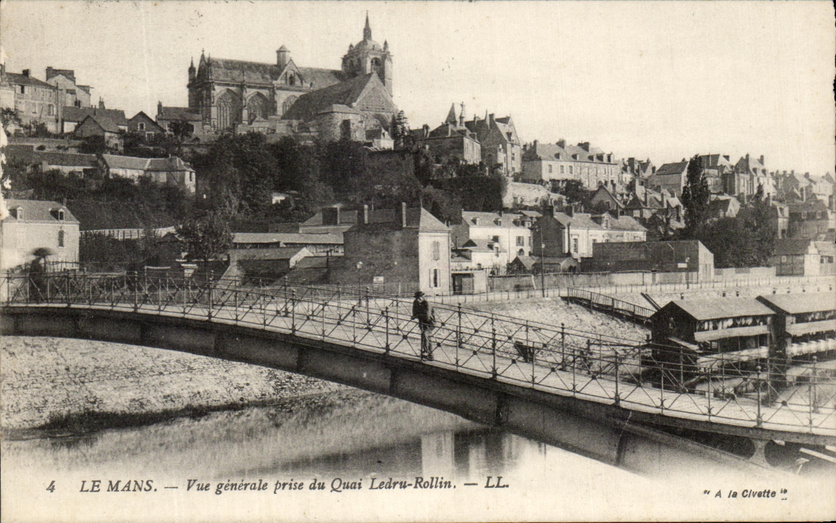 CPA Mans View Taken of the Quay Ledru Rollin