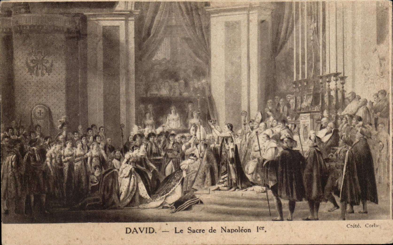 CPA David Le Sacre de Napoleon 1er