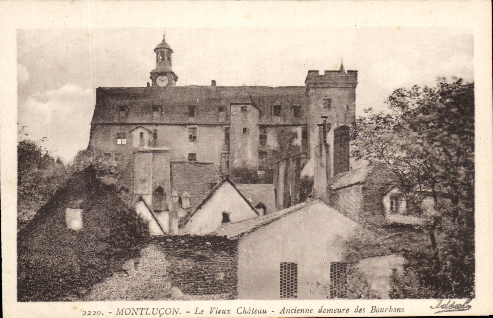 CPA Montlucon La Vieux Chateau Ancienne demeure des Bourbons