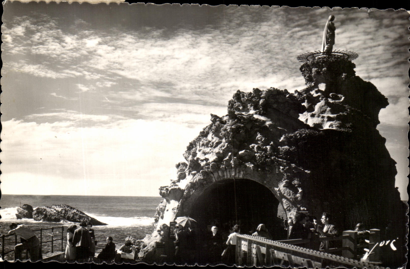 CPSM Biarritz Le Rocher