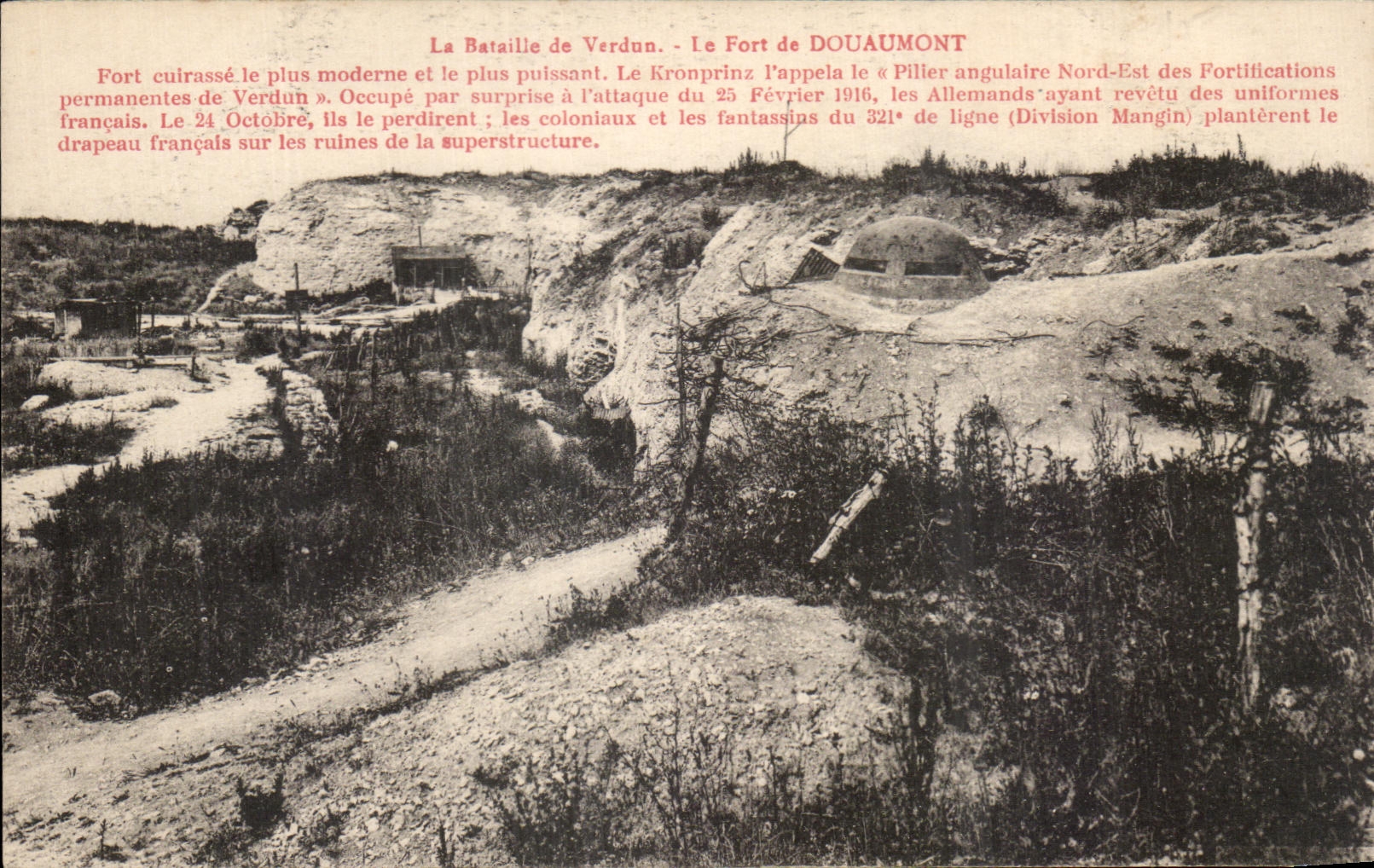 CPA the Battle of Verdun Fort of Douaumont Militaria