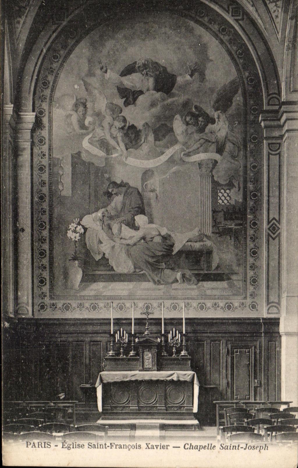 CPA Paris Church Saint François Xavier Vault Saint Joseph