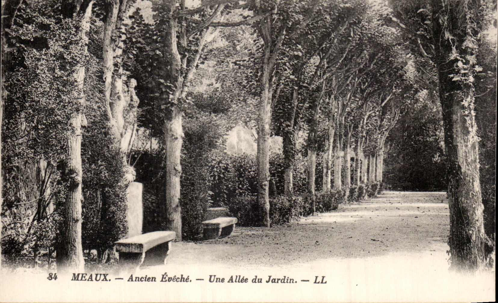 CPA Meaux Old Eveche Allee of the Garden